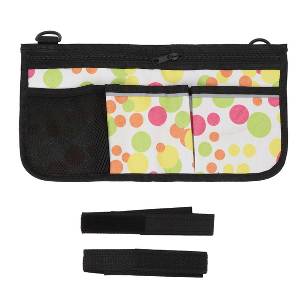 Waterproof Wheelchair Side Bag with Cup Holder & Multiple Pockets
