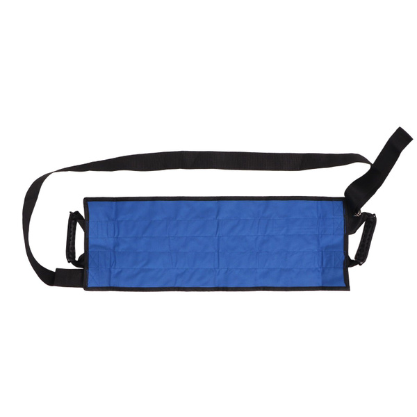 Patient Lift Sling with Handles & Shoulder Strap: Portable & Foldable