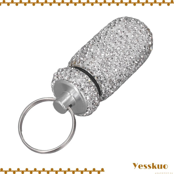 Rhinestone Medicine Bottle