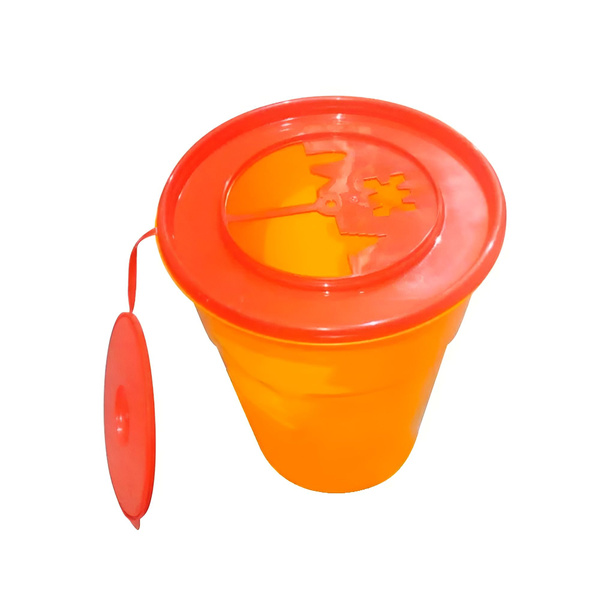 KM-Proekt Needle Disposal Container Class B/C, 165mm Height, 1.1L