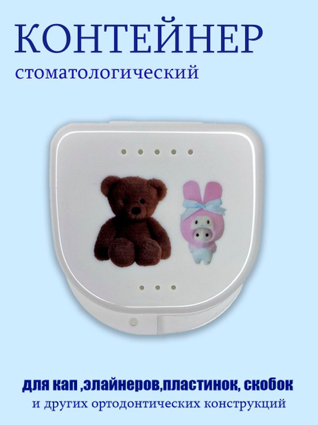 Smartbox Teddy Bear & Bunny: Dental Case for Orthodontics, Aligners, Dentures & Bridges