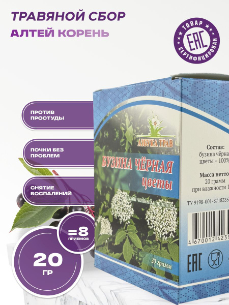 Elderflower Herbal Tea (Black Elder) - 20g