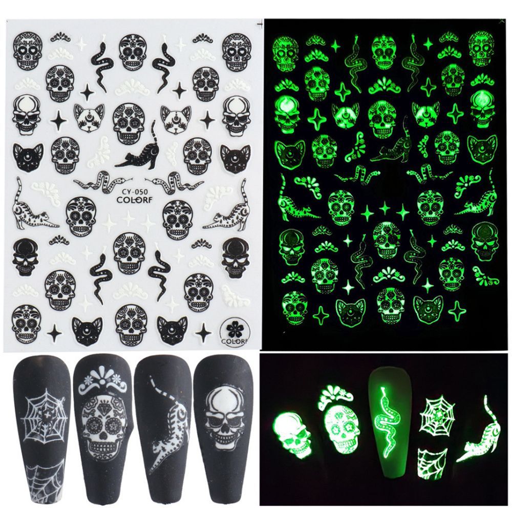 Halloween Nail Art Stickers 10.5x8 cm