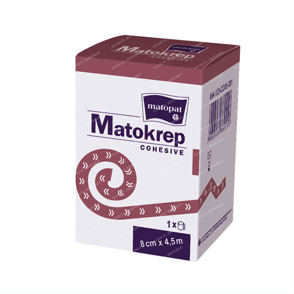 Bandage non-sterile elastic self-adhesive Matokrep Cohesive size 8cmx4.5m