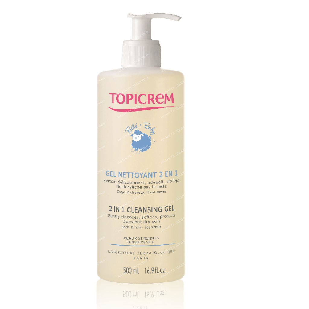 TOPICREM Cleansing gel 2 in 1 (children), 500ml