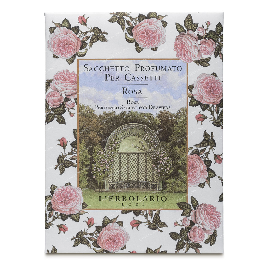 L'Erbolario "ROSE" Scented sachet for chest of drawers