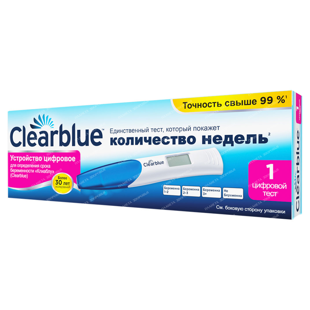 Digital device for determining the duration of pregnancy "Clearblue"