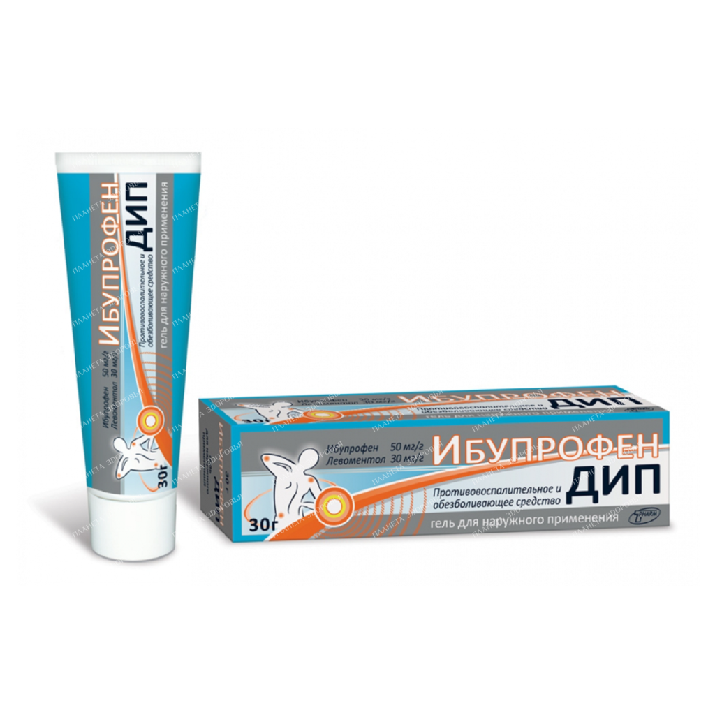 Ibuprofen DIP gel (50mg+30mg)/g 30g №1