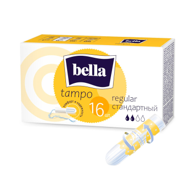 Bella Tampo Regular Hygiene Tampons 16 Count