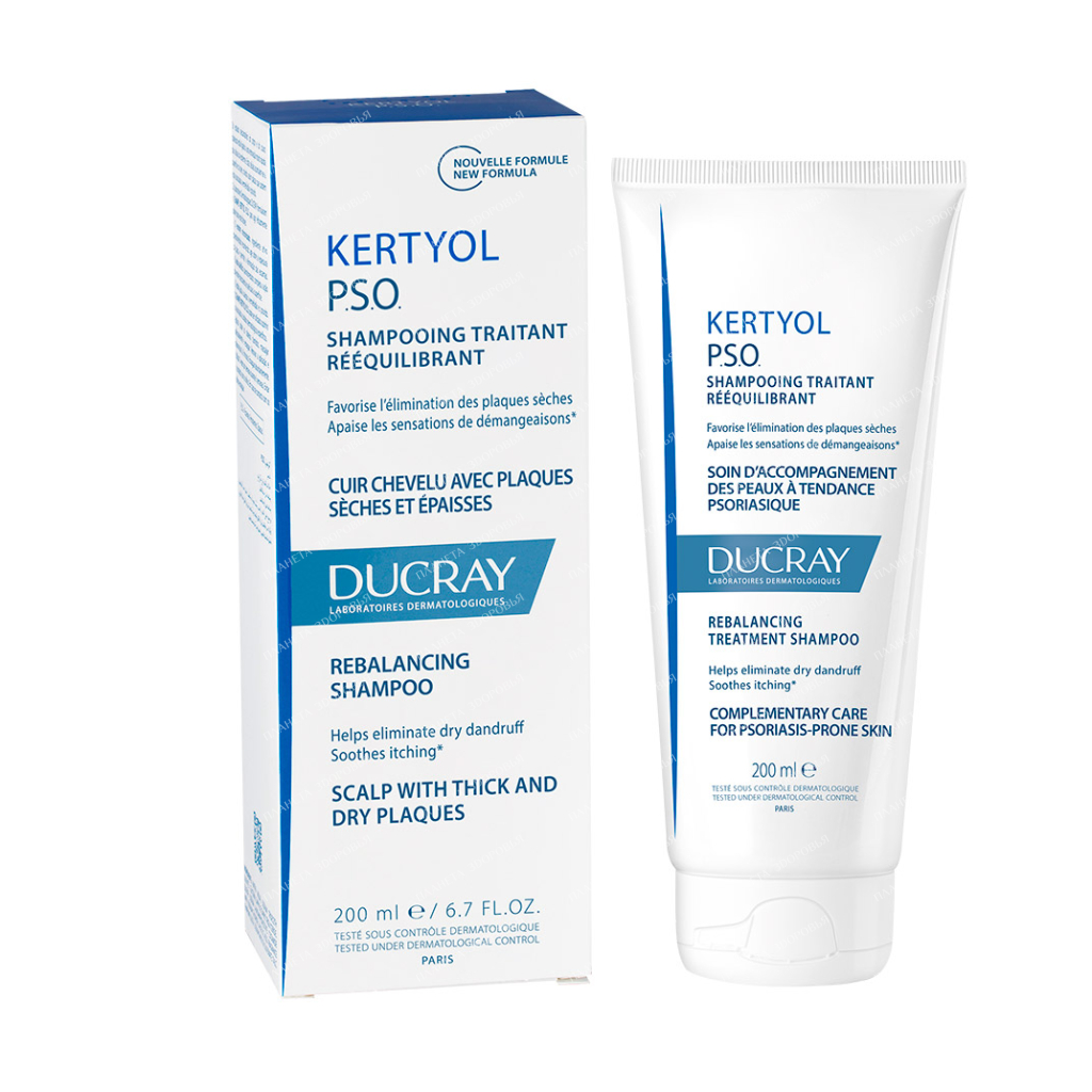 DUCRAY KERTYOL PSO Revitalizing shampoo to eliminate flaking of the scalp 200 ml