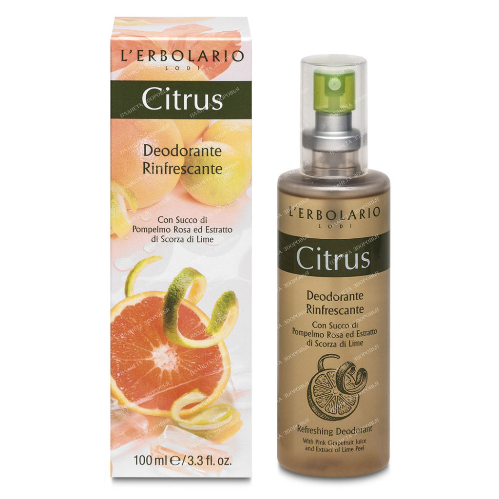 L'Erbolario "CITRUS" Refreshing deodorant, 100 ml