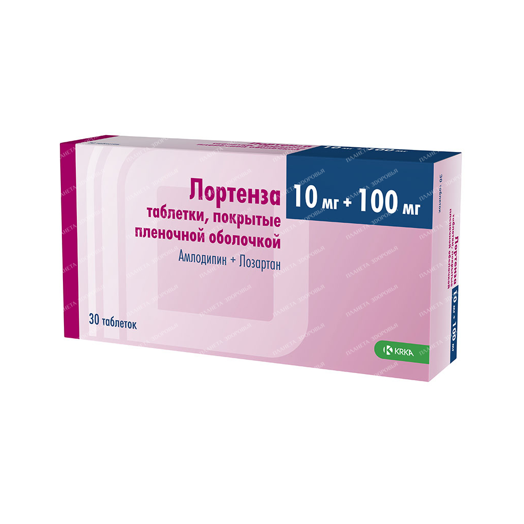 Lortenza tablets p/o 100mg/10mg №10x3