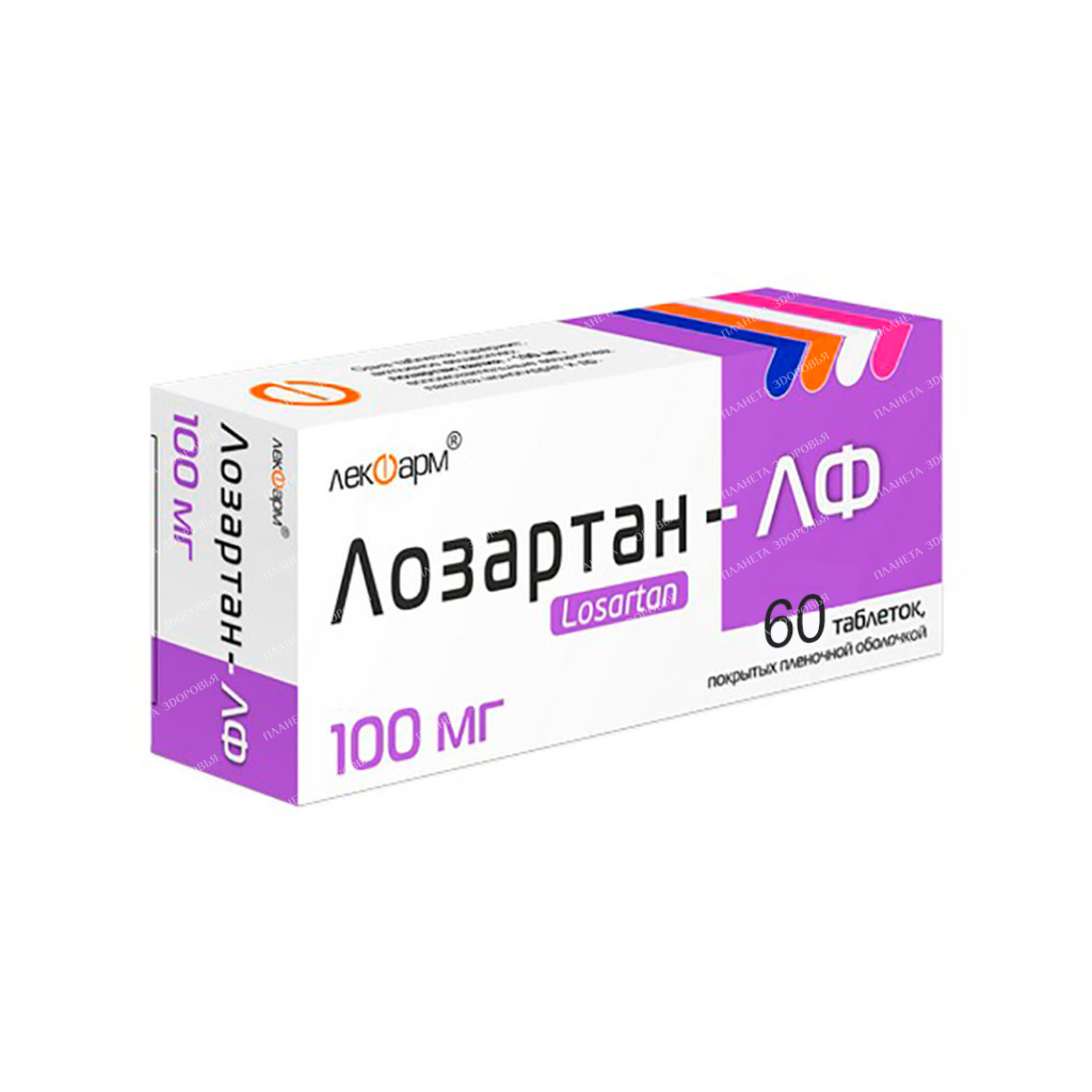 Losartan-LF tablets p/o 100mg №10x6