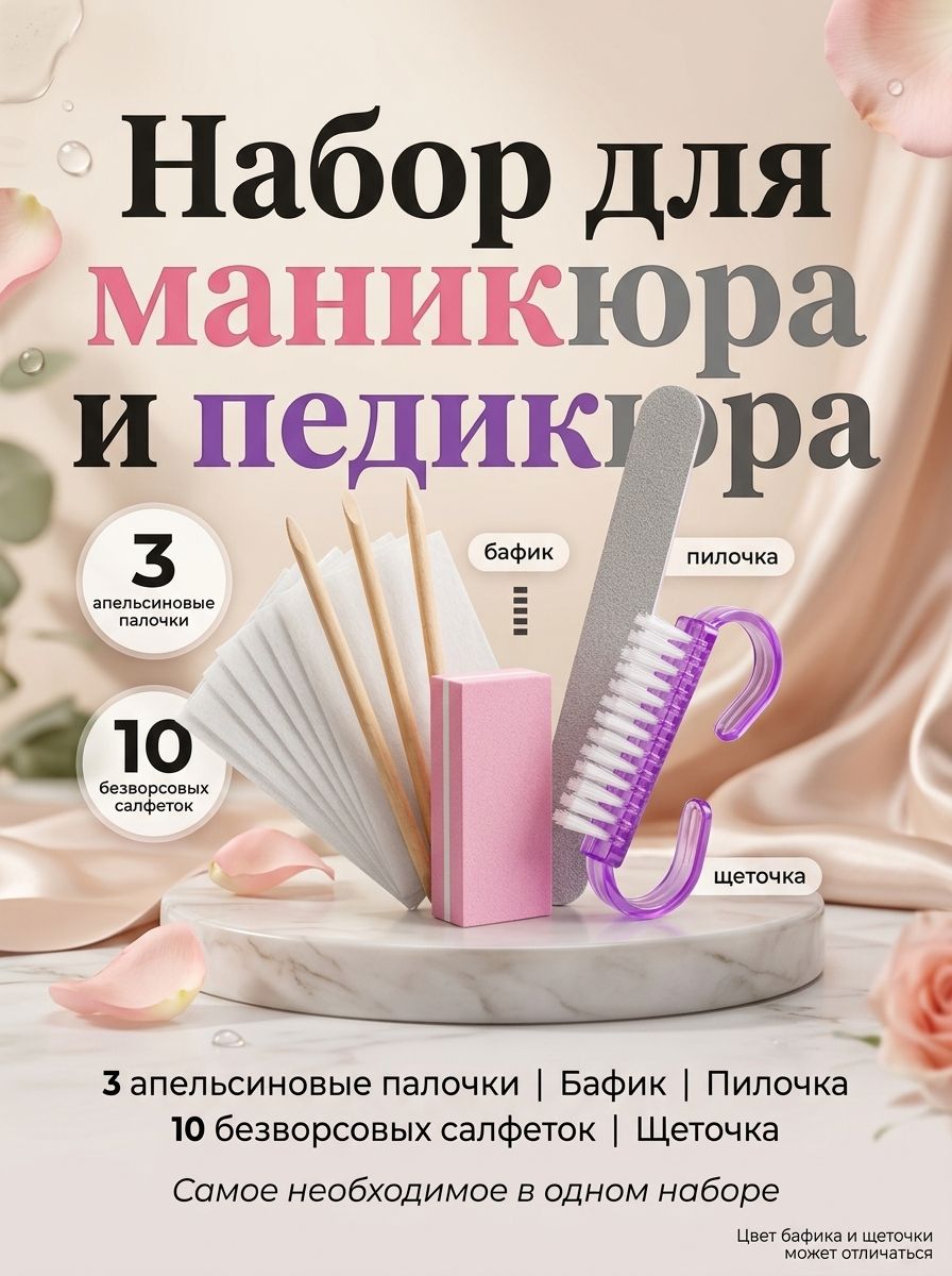 Manicure and Pedicure Tool and Consumables Set