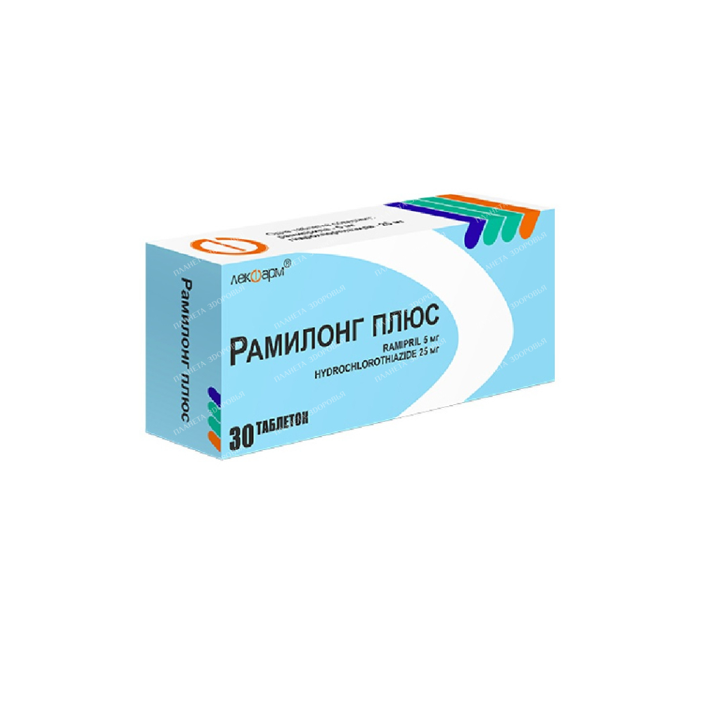 Ramilong plus tablets 5mg/25mg №10x3
