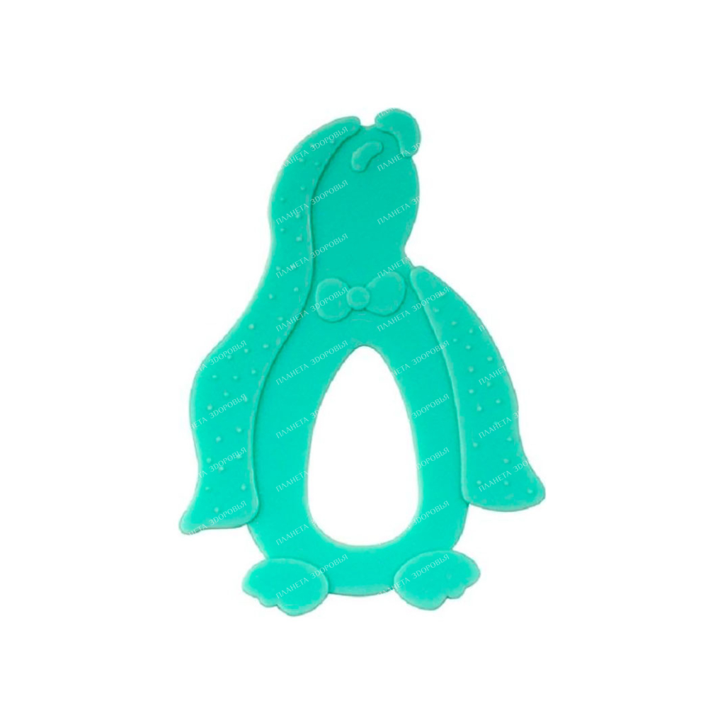 POMA Teether (massager for gums) silicone "Penguin" 4+, art. 513, 1 piece