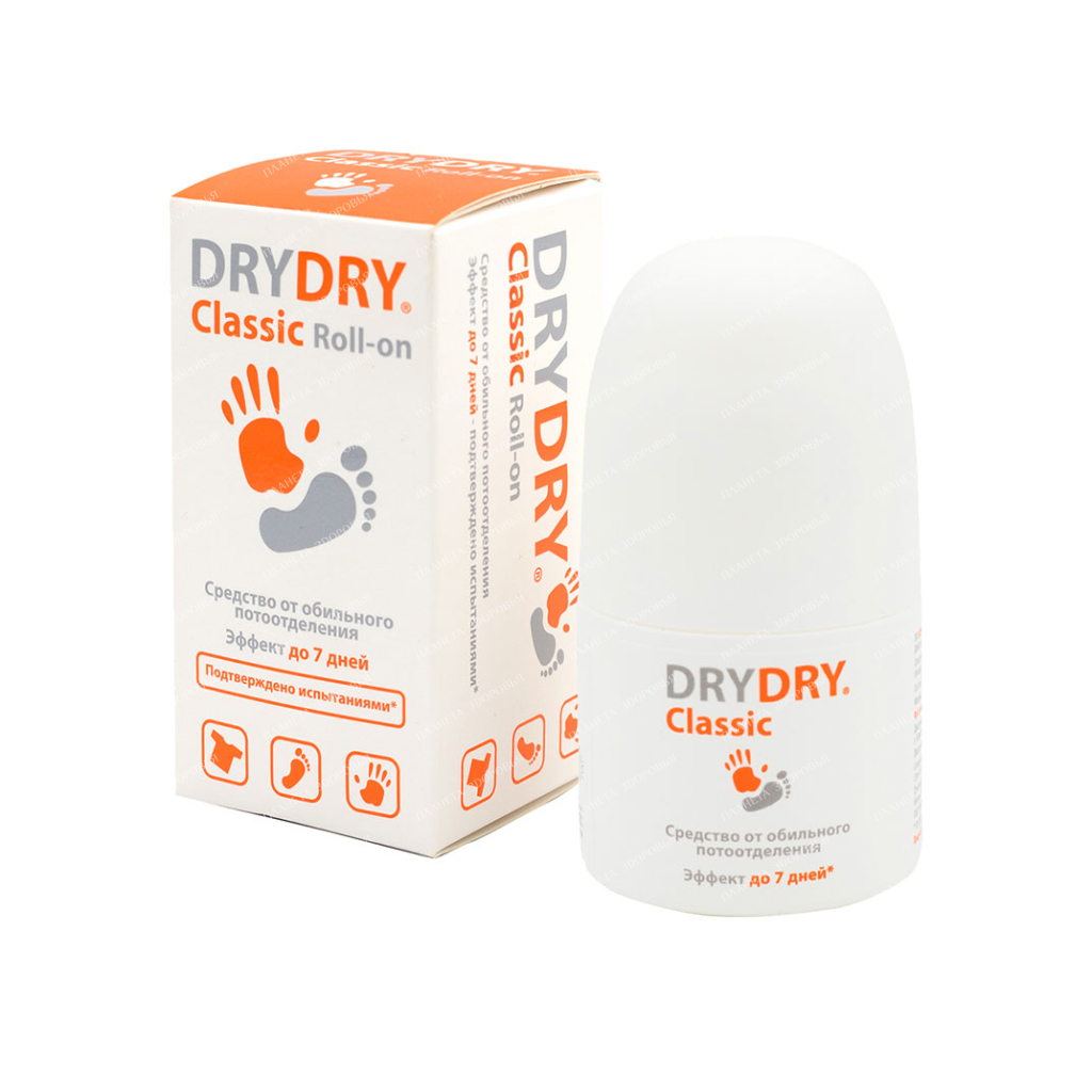 Antiperspirant (deodorant) from excessive sweating "DRY DRY CLASSIC Roll-on", 35