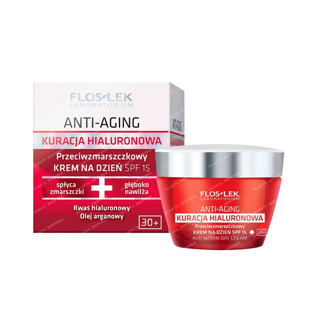 Floslek Anti-Wrinkle Day Cream SPF 15 Anti-Aging Anti-wrinkle day cream SPF15, 50 ml