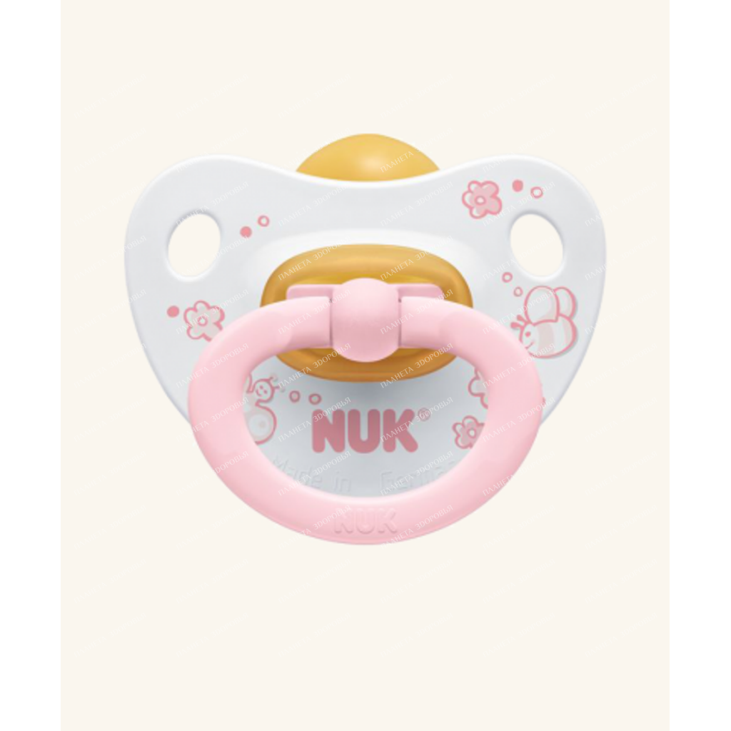 NUK Soother Orthodontist. molds, latex, size 1, 10726008 (BABY ROSE)