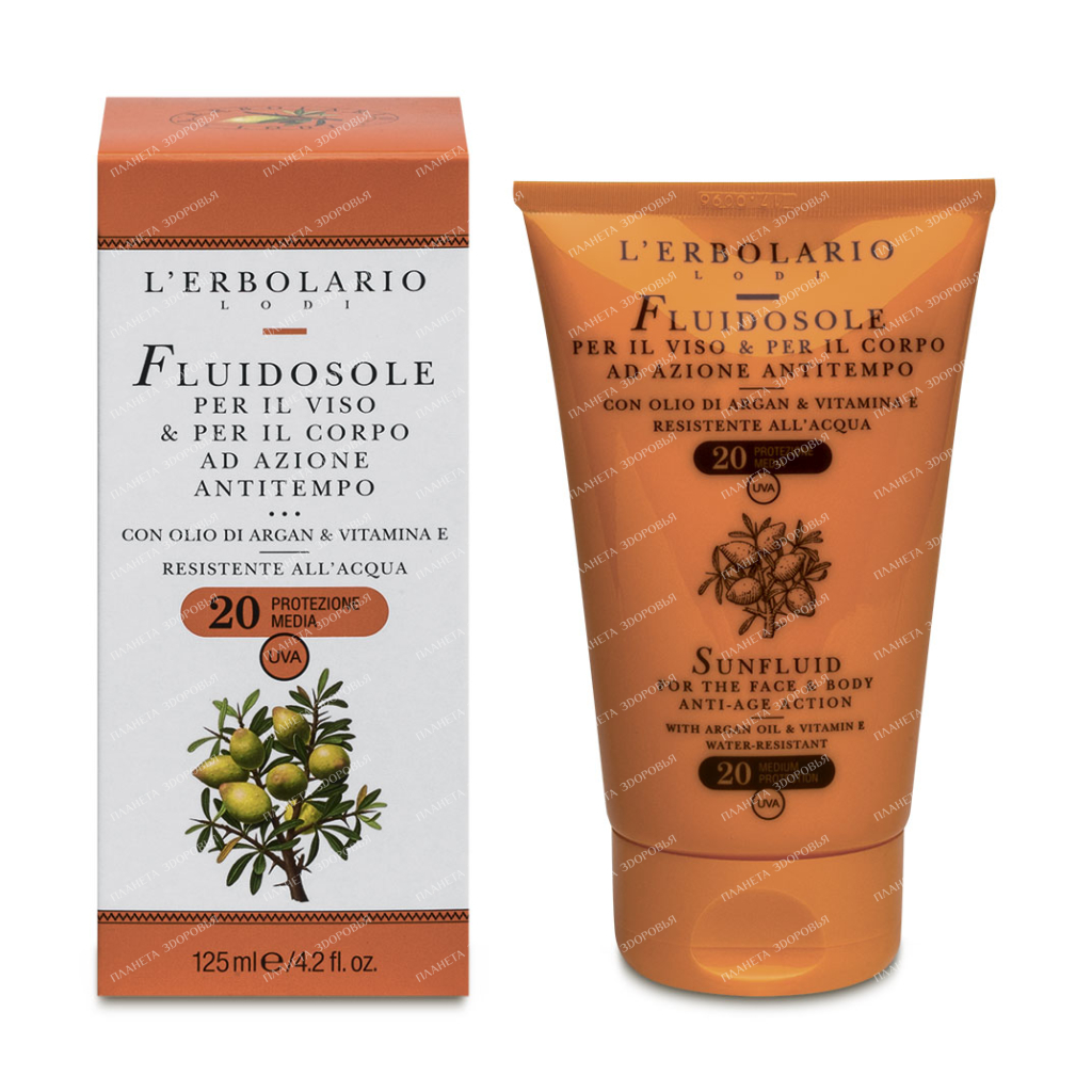 L'Erbolario Anti-Aging Sun Milk for Face and Body SPF20 125 ml