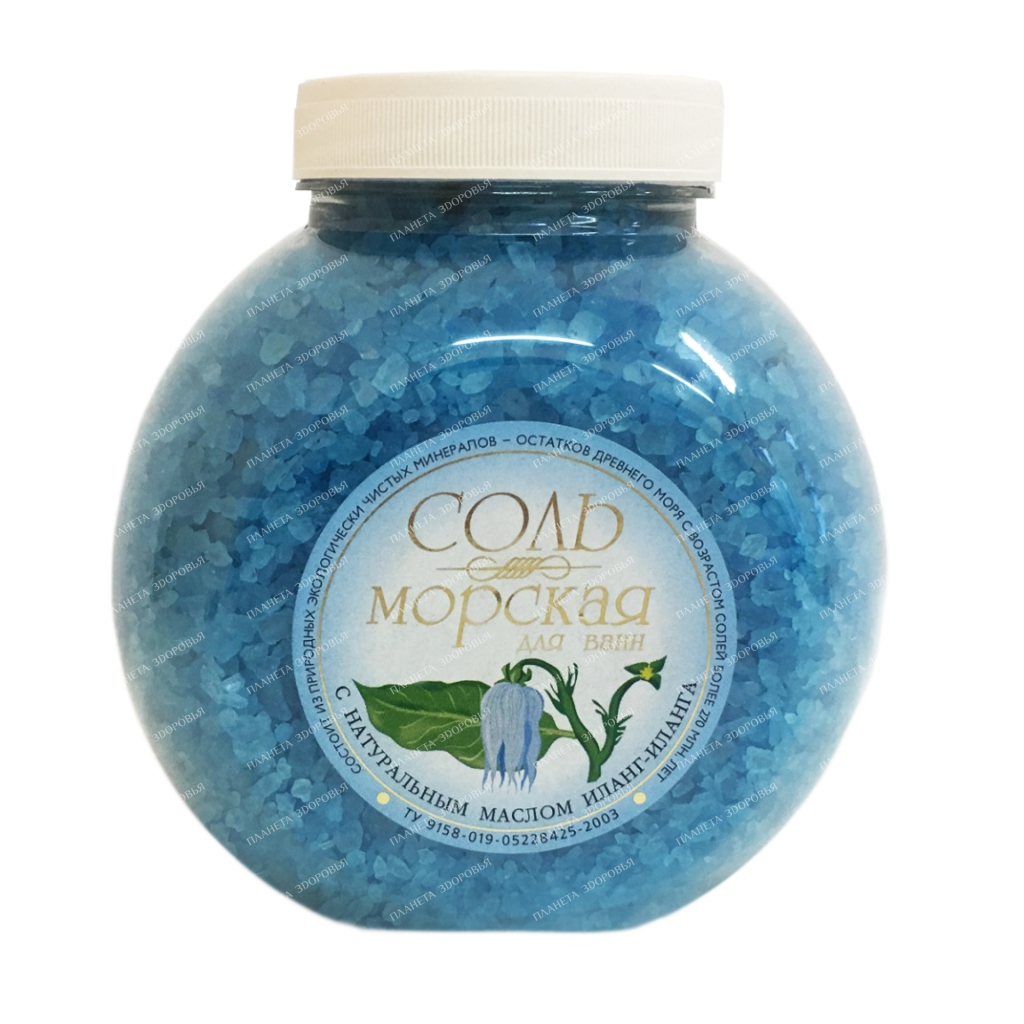 Salt "sea" natural for baths with ylang-ylang oil 1 kg