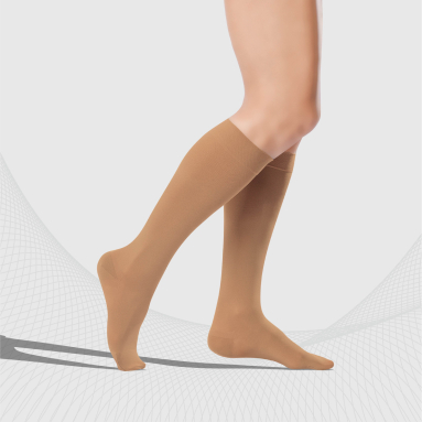 Tonus Elast 0401 LUX Compression Knee Socks Class II Caramel Size 3 Height 1