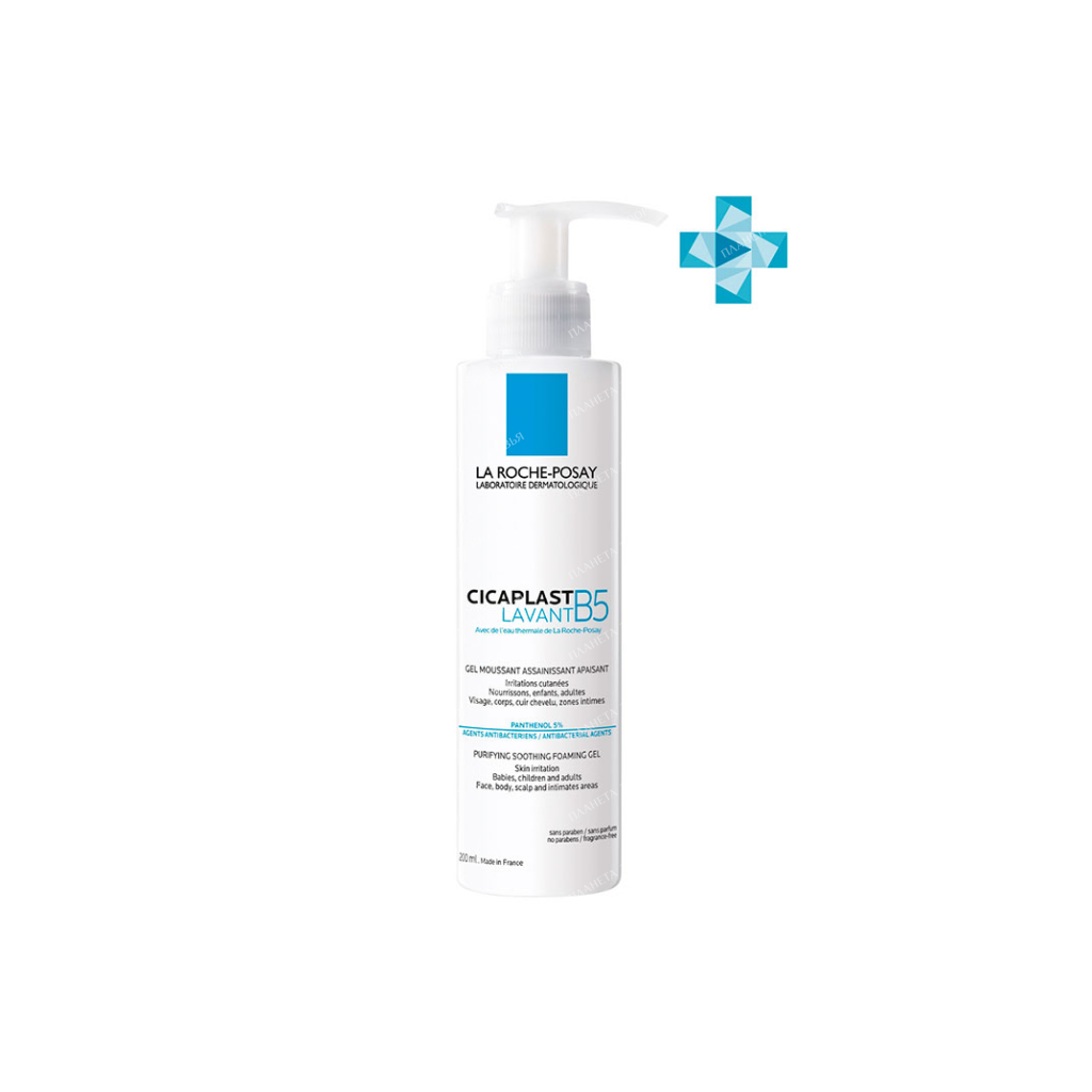 La Roche-Posay Cicaplast Lavanat B5 / Cicaplast B5 Gel for face and body cleansing. for infants, children and adults 200 ml