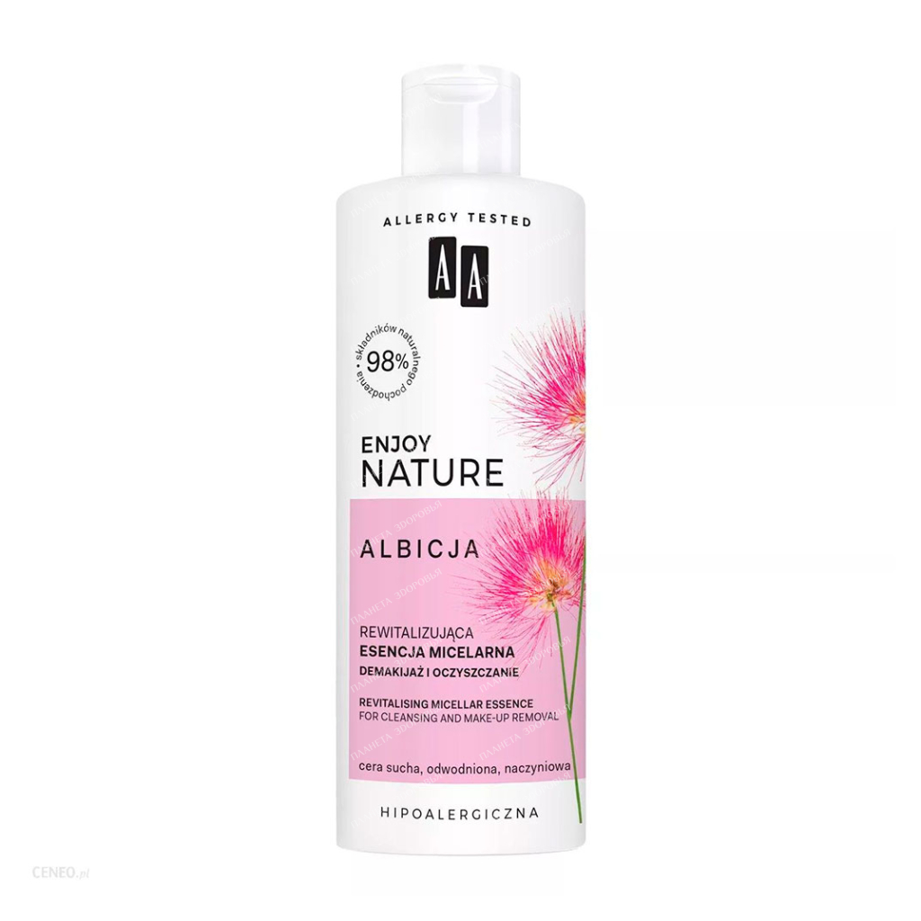 AA ENJOY NATURE ALBICIUM Revitalizing Micellar Essence, 400 ml