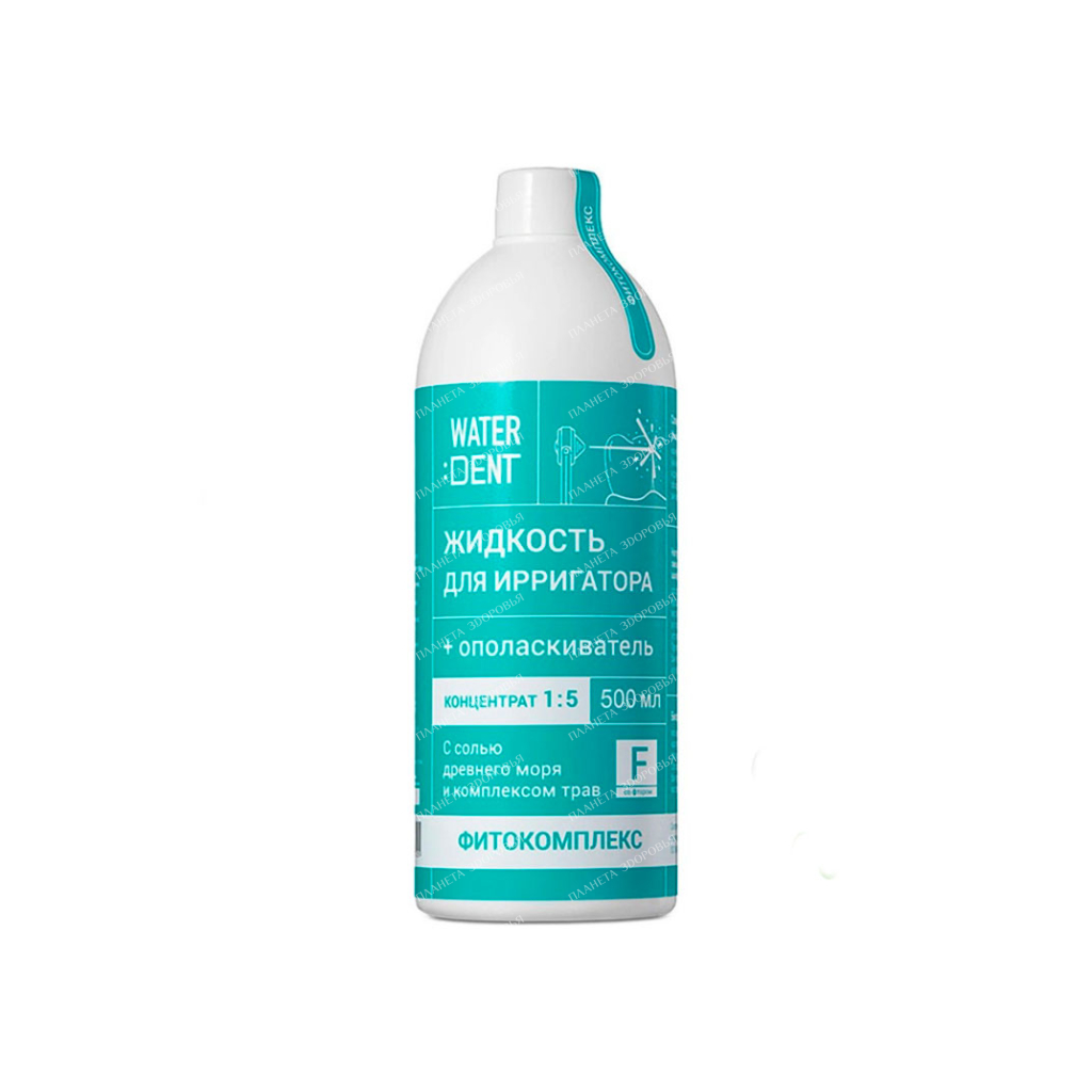 WATERDENT Irrigator liquid + conditioner daily care Phytocomplex with fluoride 500ml