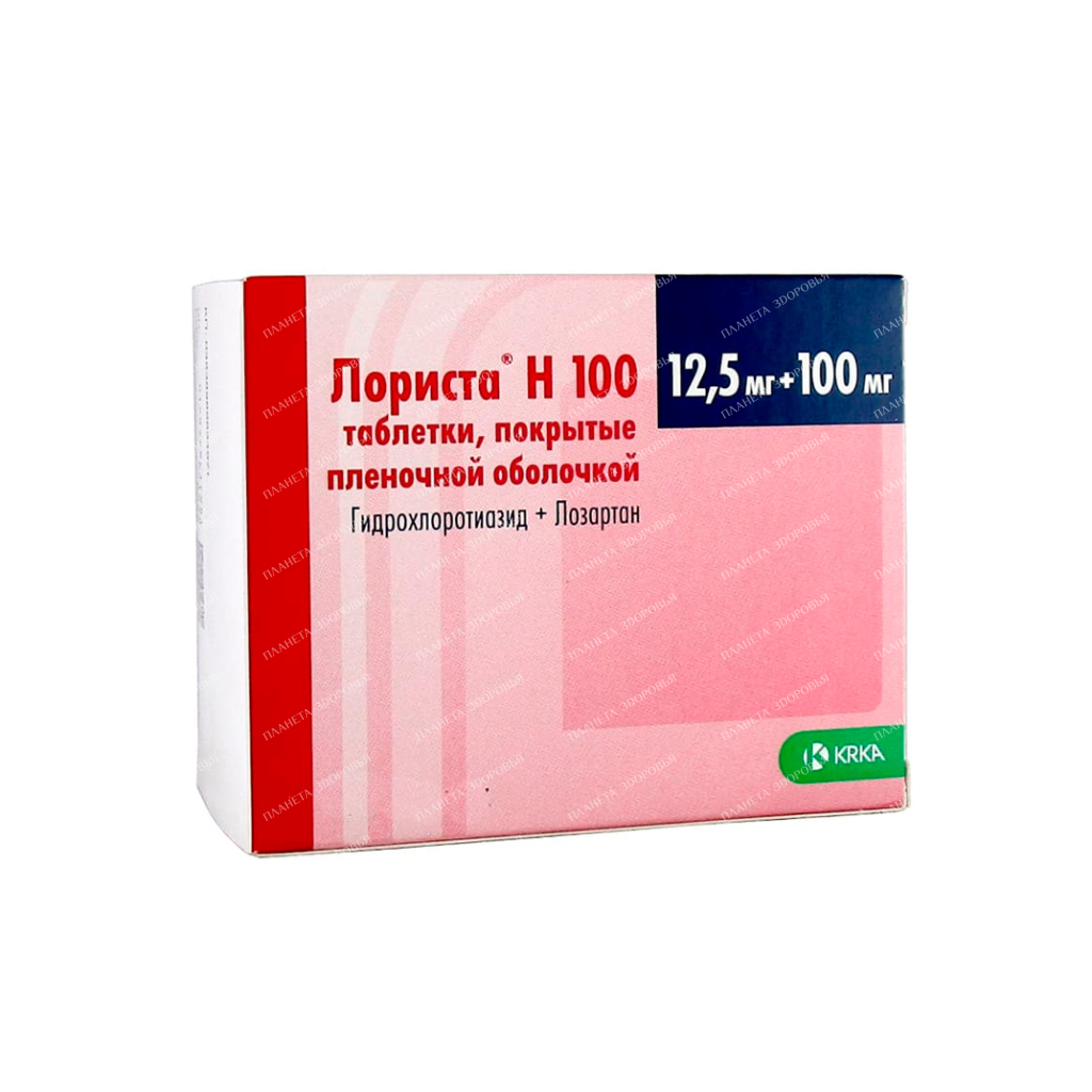 Lorista N 100 tablets p/o 100mg/12.5mg №15x4