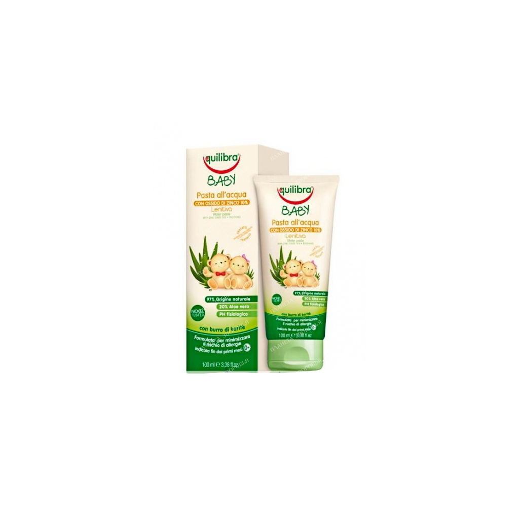 EQUILIBRA Baby Water-Based Baby Cream Paste (Zinc Oxide 10%), 100 ml
