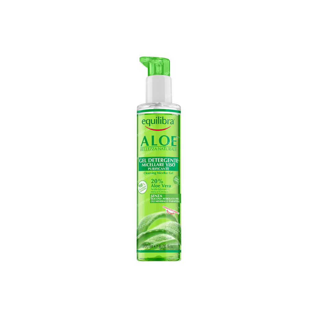 EQUILIBRA Aloe Cleansing Micellar Gel, 200 ml