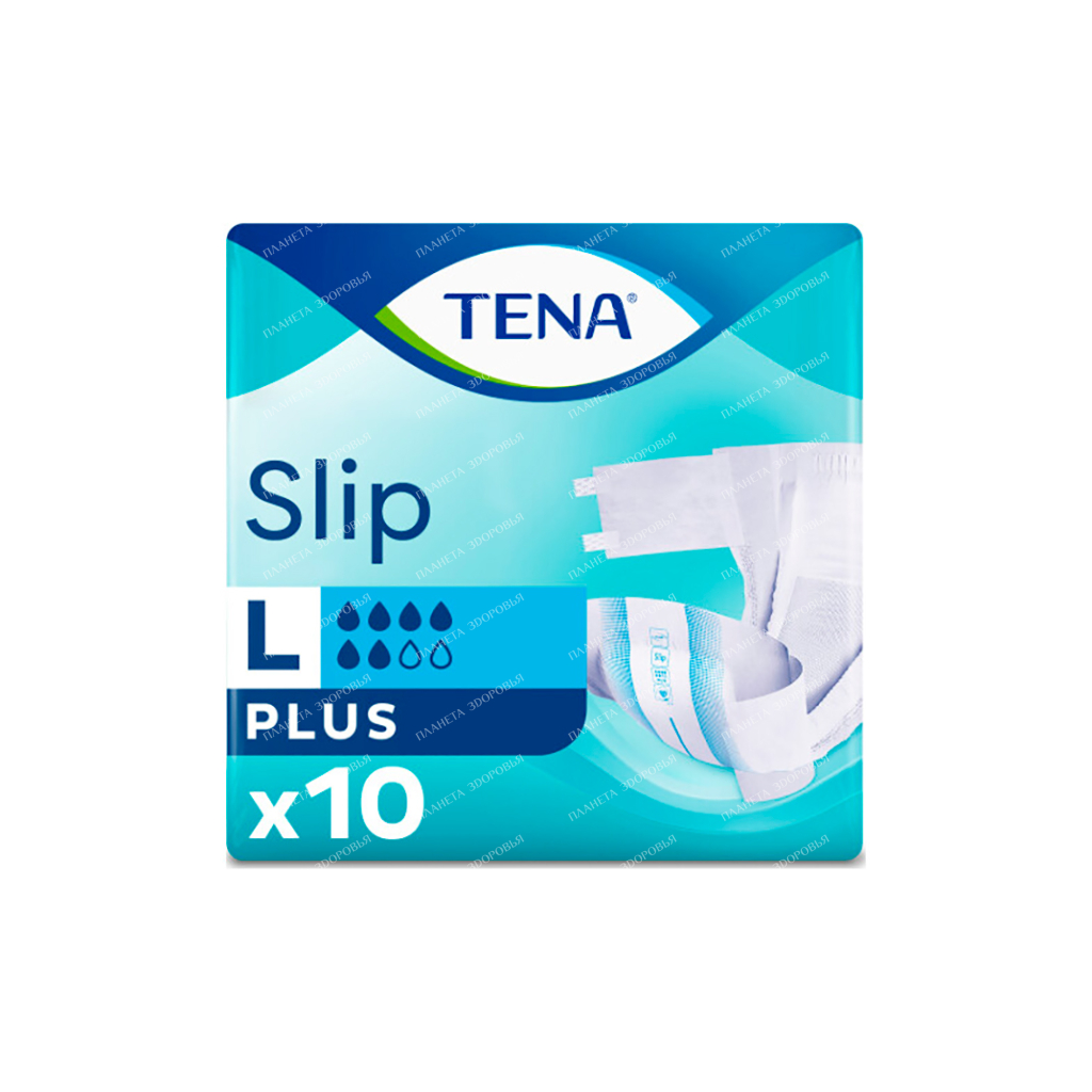 TENA Adult Diapers Slip Plus Large 10 pcs