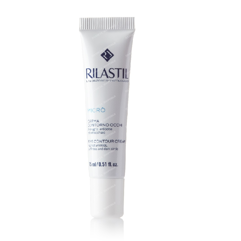 Rilastil MICRO' Eye contour cream against wrinkles, dark circles and puffiness, 15 ml