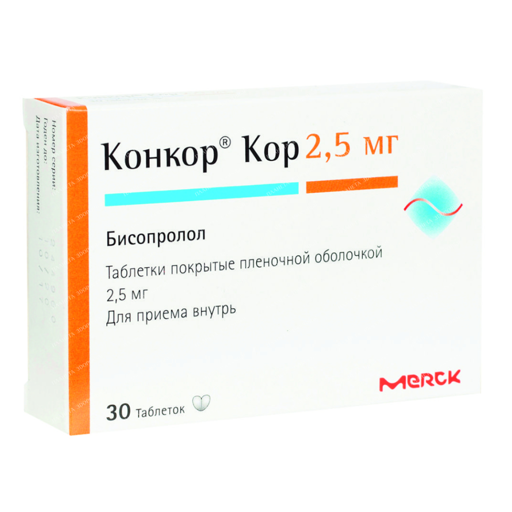 Concor Cor tablets p/o 2.5mg №30x1