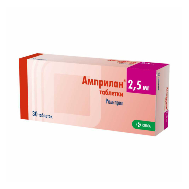 KRKA Amprilan Tablets 2.5mg 30 Pack