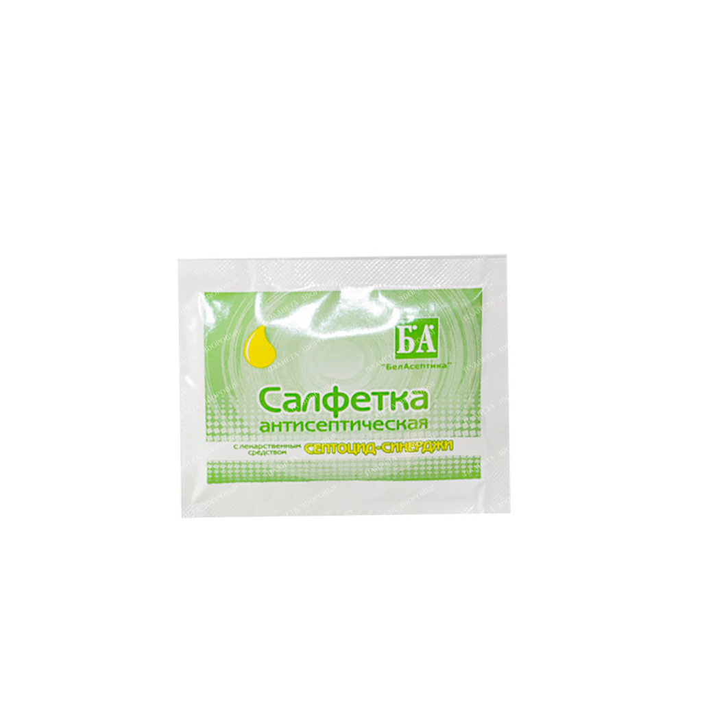 Wet wipes with Septocid-Synergy medicine size 135x175