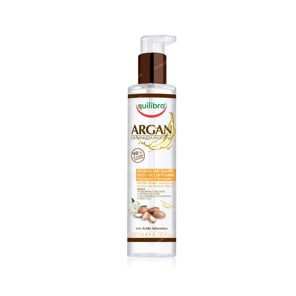 EQUILIBRA ARGANIA "Youth from nature" Micellar water, 200 ml