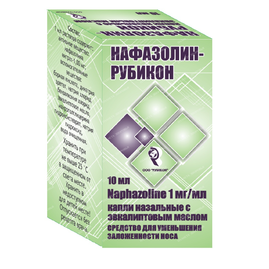 Nafazolin-RUBICON nasal drops with eucalyptus oil 1mg/ml 10ml №1