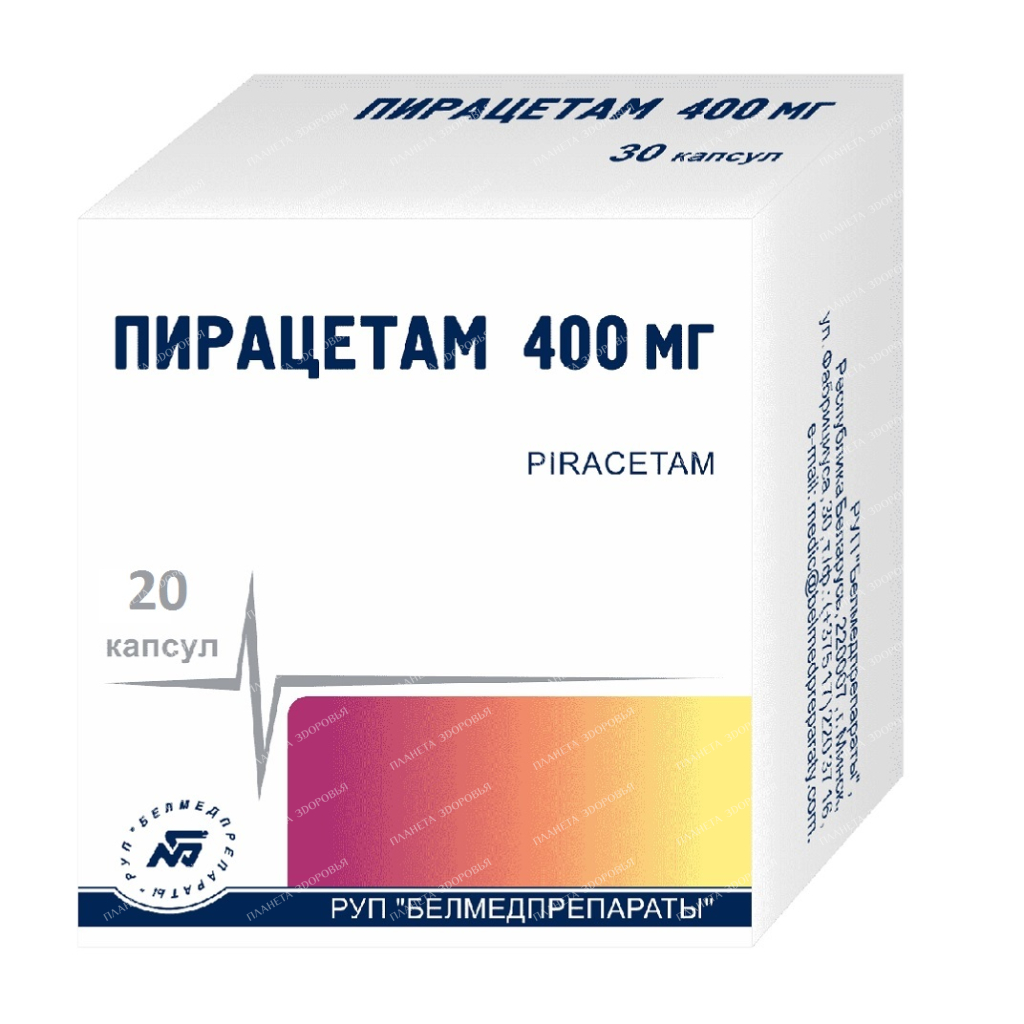 Piracetam capsules 400mg №10x3