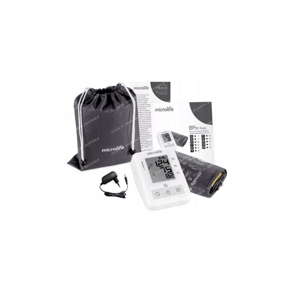Electronic blood pressure monitor MicroLife model BP B2 Easy with adapter