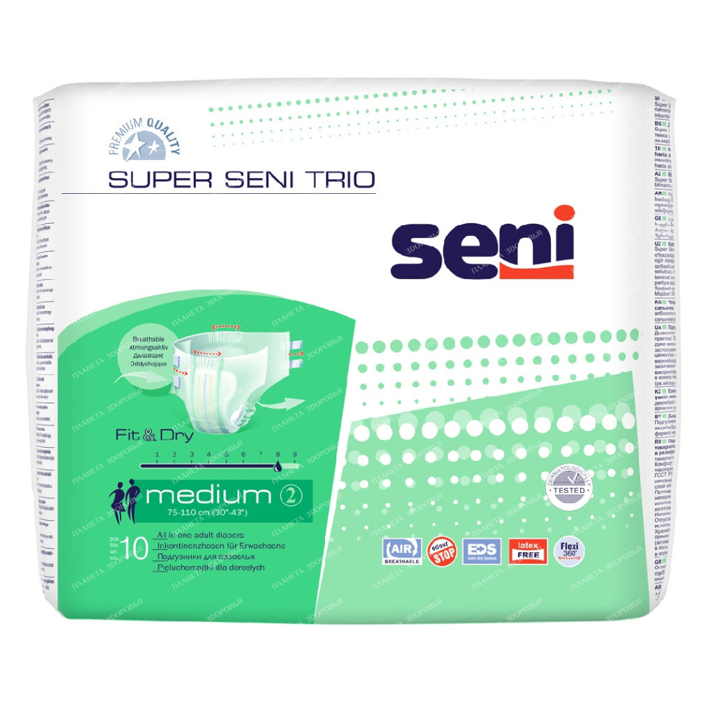 Super Seni Trio medium Adult diapers 10 pcs