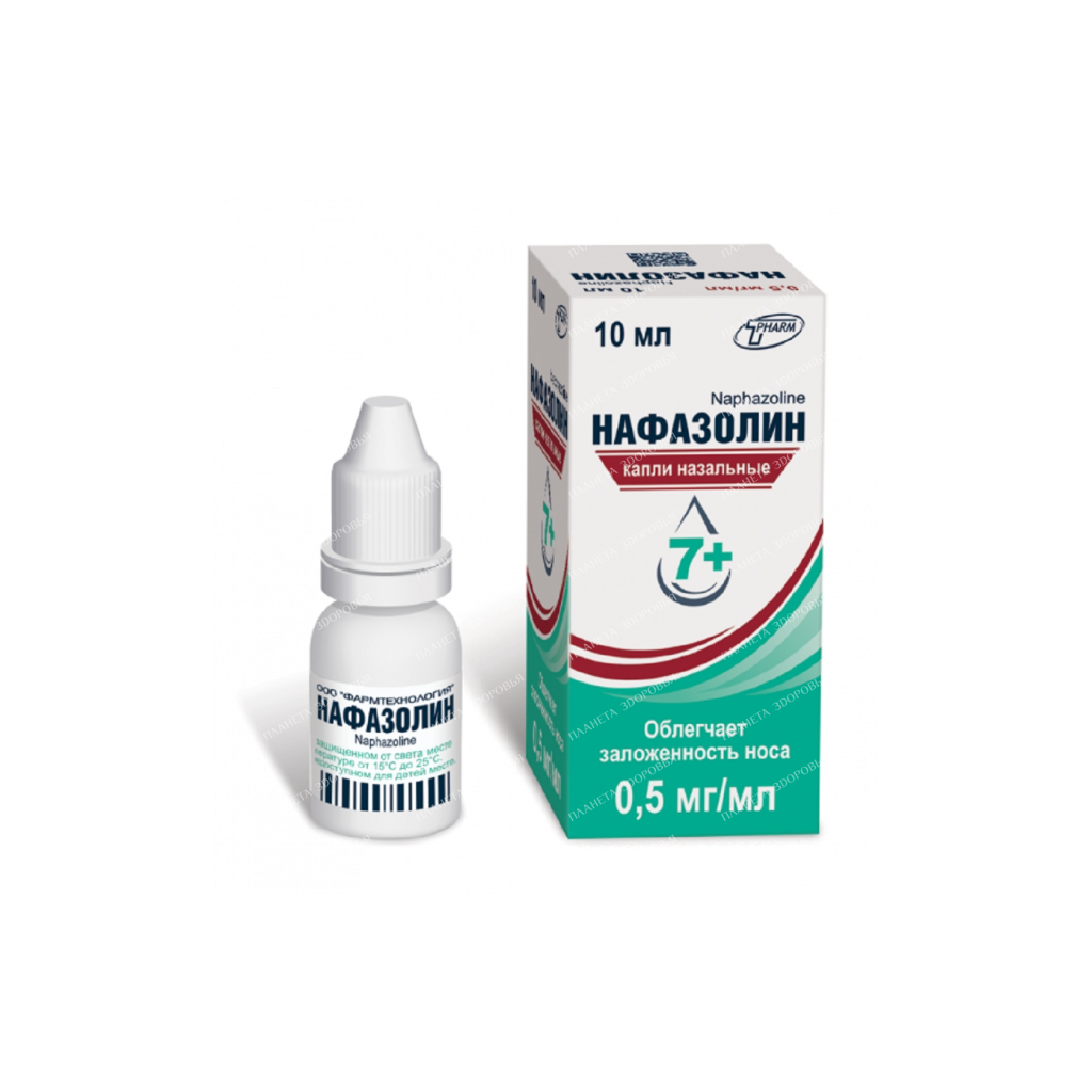 Nafazolin nasal drops 0.5mg/ml 10ml №1