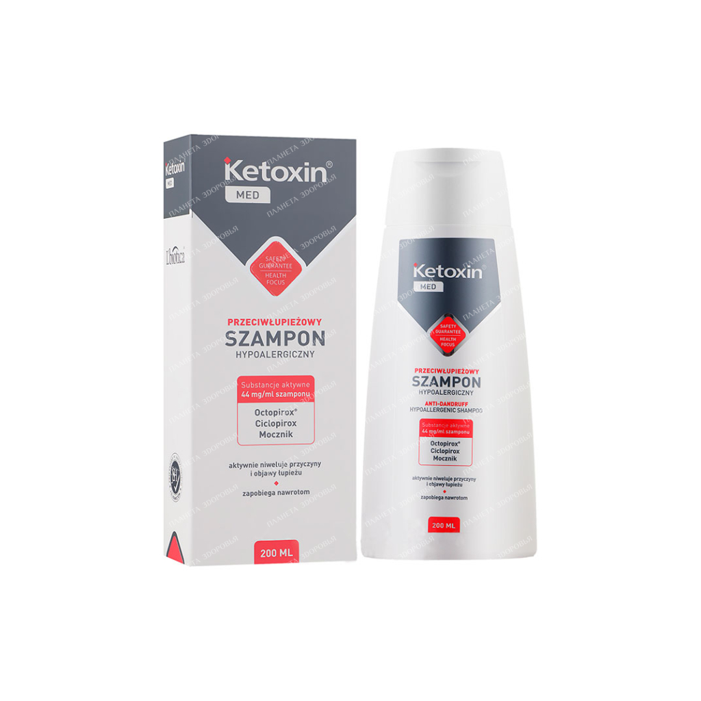 Ketoxin Hypoallergenic Anti-Dandruff Shampoo, 200 ml