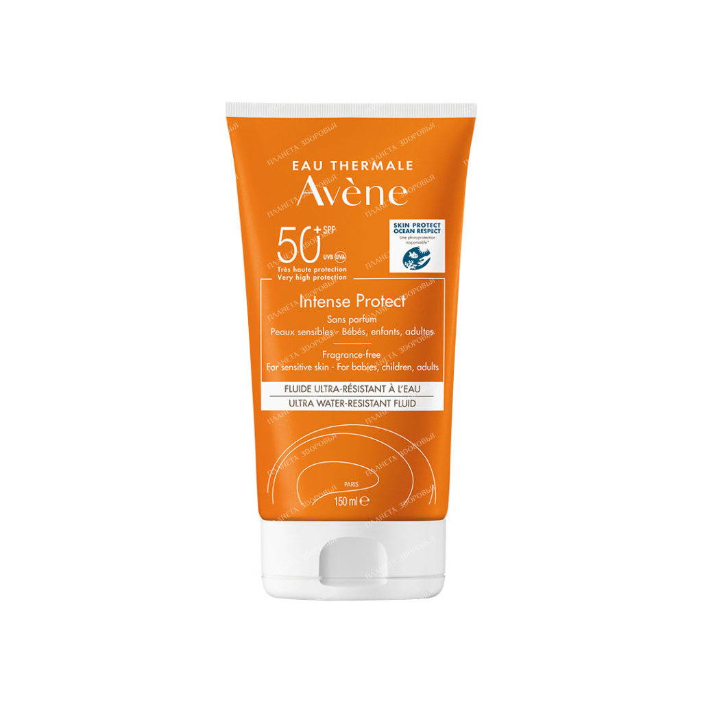 AVENE Intense Protect Ultra-Water Resistant Sun Fluid SPF50+, 150 ml