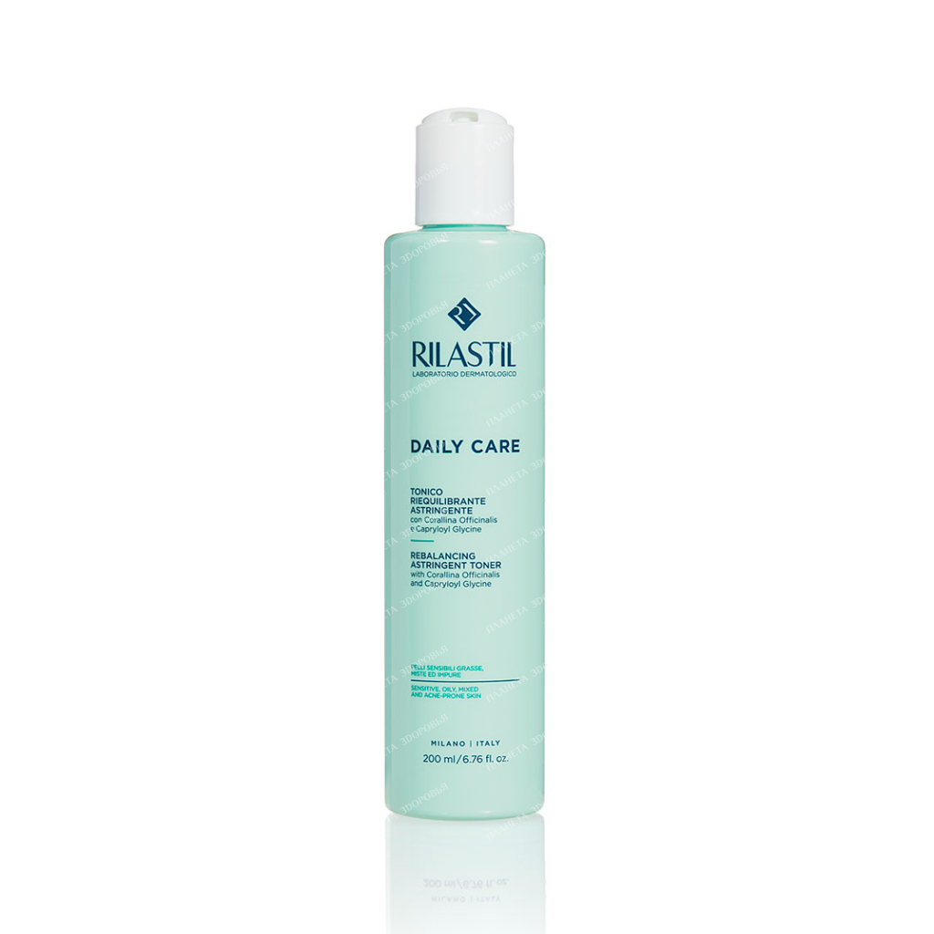 Rilastil DAILY CARE Astringent Repair Facial Toner for Oily, Combination & Acne Prone Skin, 200ml