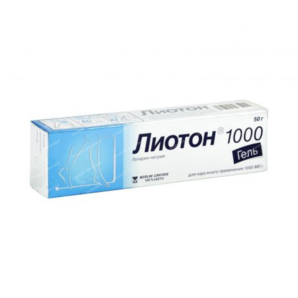 Lioton 1000 gel gel 1000 IU/g 50g №1