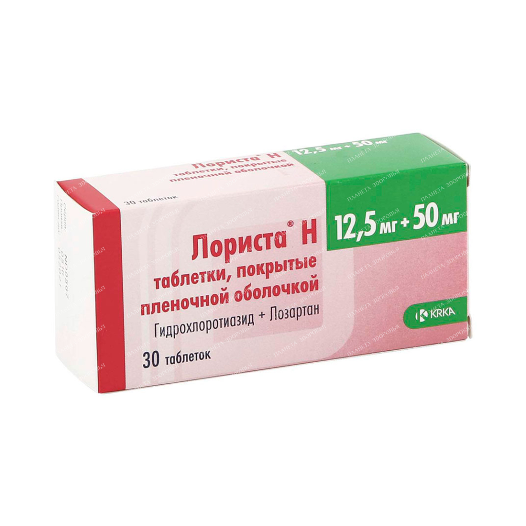 Lorista N tablets p/o 50mg/12.5mg №10x3