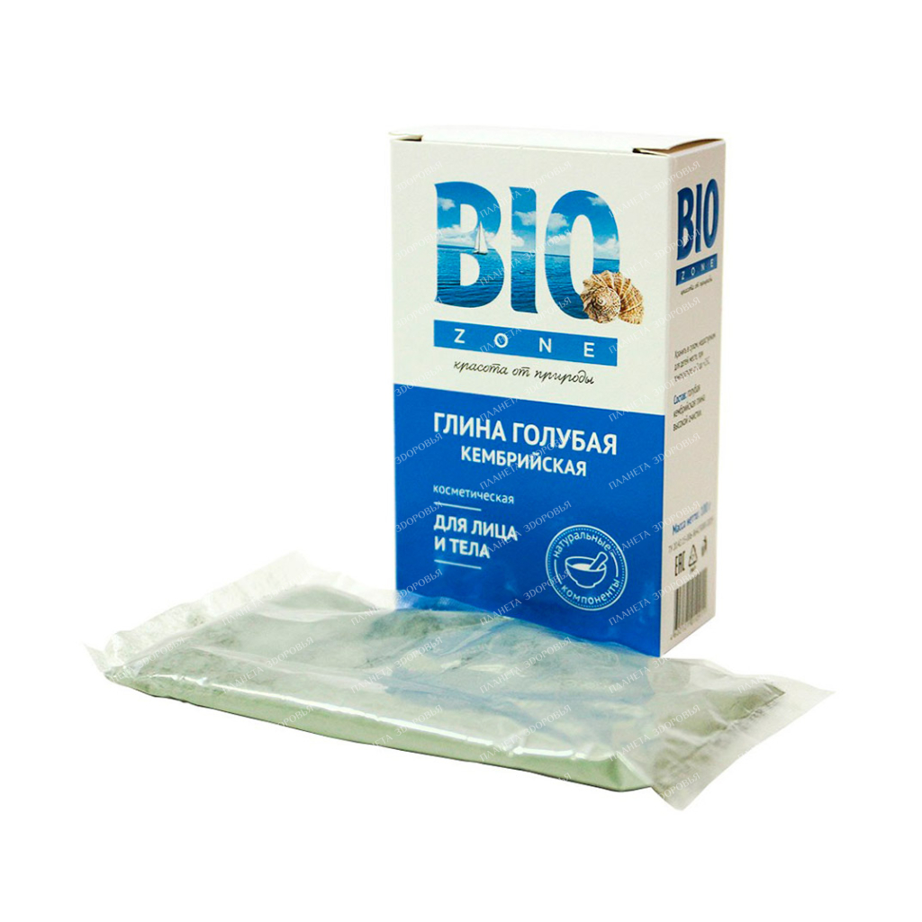 BioZone Cosmetic clay for face and body Cambrian blue, 100 g