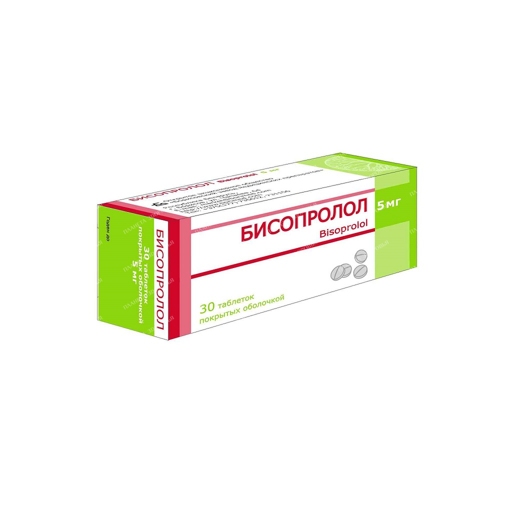 Bisoprolol tablets p/o 5mg №10x3